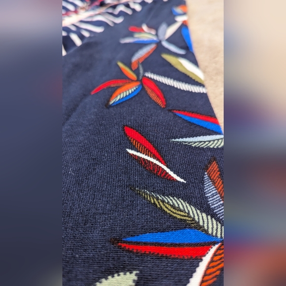 Betty Barclay floral/striped front zipper cardigan 18 - Picture 4 of 7